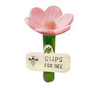 Flower Drinking Post - Petal Garden Oasis, 4,33 x 2,76 x 2,76 pollici Pollinator Hydration Cup with Vibrant Floral Design, Backyard Butterfly Canteen, Lawn Reservoir for Patio Balcony Courtyard