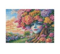 Flower Face Forest Wild Nature Rural Puzzle 300 Pezzi Rompicapo Per Momentidi Pace Happy Time Attività Solitaria Rilassante Antistress Naturale Regalo Per Chi Ama La Tranquillità 300 PCS