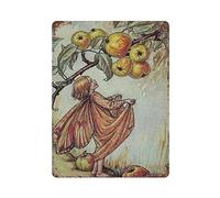 Flower Fairies of the Autumn Poster vintage in metallo Targa in metallo Targa da parete Decor Retro Pittura in ferro Targa in alluminio per la casa Uomo Cave Bar Caffè Decorazione per garage all'apert