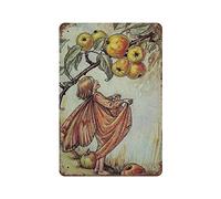 Flower Fairies of the Autumn Poster vintage in metallo Targa in metallo Targa da parete Decor Retro Pittura in ferro Targa in alluminio per la casa Uomo Cave Bar Caffè Garage all'aperto Decor 8 "x 12"