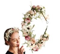 Flower Fairy Crown, Bohemian Flower Crown, Flower Crown Garland, Adjustable Flower Crown, Festive Flower Crown, Photo Prop Hair Accessories, Boho Flower Crown, for Festive Parties