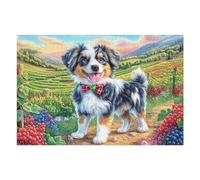 Flower Field Border Collie Puzzle 1000 Pezzi Per Famiglia E Amici Rompicapo Relax Pressione Ridotta Giochi Da Tavolo Per Serate in Compagnia Regalo Natale 2025 1000 PCS