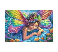 Flower Field Fairy Puzzle 1000 Pezzi Rompicapo Per Tutte Le Occasioni Flora Mushroom Meadow Versatile E Divertente Rilassamento Garantito Regalo Per Compleanni E Feste 1000 PCS