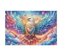 Flower Field Flying Eagle Puzzle 1000 Pezzi Per Regalo Di Capodanno Cartone Di Alta Qualità Per Famiglie Flora Peak Dusk Per Riunioni Festive Con Poster Incluso Migliore Vendita 1000 PCS