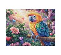Flower Field Macaw Puzzle 500 Pezzi Raffaello Per Collezionisti Cartone Di Alta Qualità Opere Rinascimentali Per Decorazione Ufficio Da Passatempo Qualità Premium 500 PCS