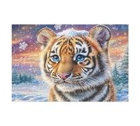 Flower Field Tiger Puzzle 1000 Pezzi Collezione Multicolore Paesaggi Cute Pets Warm The Heart Classici Rompicapo Per Amanti Del Puzzle Adulti Regalo Festa Aziendale 1000 PCS
