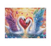 Flower Field White Tiger Cub Rompicapo 500 Pezzi Per Regalo Di Battesimo Cartone Spesso Per Bambini Cute Pet Companion Tema Baby Per Attività Educativa Con Confezione Regalo Da Passatempo 500 PCS