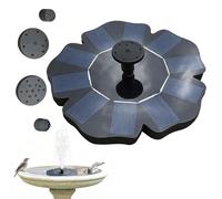 Flower Floating Solar Fountain - Automatic Bird Bath Water Pump, Outdoor Decorative Floating Sprayer, Adjustable 4 Nozzle Spray Patterns, Energy Saving Water Display | Pond Landscape Garden Backyard V
