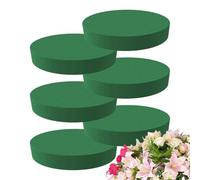 Flower Foam Bricks, Green Foam Bricks, 4.72 Inches Decorative Foam Blocks, Fresh Flowers Foams Block, Round Design for Weddings, Floral Crafting Garden