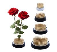 Flower Frog, 4 pezzi Ikebana Kenzan, 4 dimensioni supporto floreale rotondo in rame, supporto floreale con guarnizione in gomma per fioristi, casa, hotel, uffici e sale da tè (23mm/34mm/40mm/50mm)