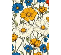 Flower Fusion: A Stunning Floral Notebook for Inspiration & Creativity: 110 Pages for Journaling, Planning & Artistic Expression in a Bright Floral Theme