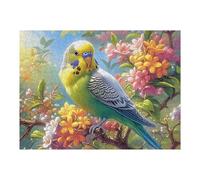 Flower Green Leaf Green Parrot Puzzle 500 Pezzi Per Regalo Di Pasqua Cartone Spesso Per Bambini Animal Pet Attività Educativa Per Tutta La Famiglia Con Confezione Regalo Qualità Garantita 500 PCS