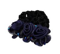 Flower Hair Bun Cover, Elegant Snood Hairnet, Stylish Barrette Clip, 8x8x5cm, Secure & Breathable Design, Perfect for Bank Clerks and Waiters (Multicolor)