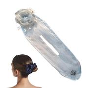 Flower Hair Bun Roller, Hair Bun Maker, Flessibile Roll Tool, Non Slip Design, Easy-to-Use, For Long Wool, Curler Loaf, Pink, 1 confezione, 35,5 x 10,5 cm, Quick & Versatile Styling