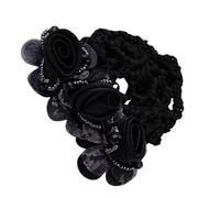 Flower Hairgrips, Bun Holder Covers, Elegant Snood Hairnet With Flowers, Secure Hair Accessories For Women, Snood Hairnet For Stylish Barrette Hair Clip, 8x8x5cm