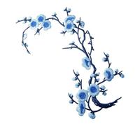 Flower Iron On Patches | Embroidered Plum Blossom Applique