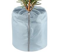 Flower Jacket With Zipper Drawstring - 17.72 Inches Plant Cover | Oxford Pearl Cotton Aluminum Film - Frost Freeze Protection For Garden Bushes Trees Roses Outdoor Plants Greenhouse Rose Pot Tree