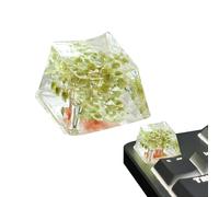 Flower Keys - Tasti per tastiera in resina, tastiera tastiera Gypsophila 0.71x0.47x0.39 pollice | La tastiera del gioco brilla attraverso la chiave R4 traslucida, un'esperienza di scrittura migliorata