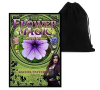 FLOWER Magic Oracle Cards Mazzo da 48 Carte Con Guida e Sacchetto in Velluto