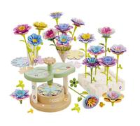 Flower Making Kit - Fabric Flowers Craft Set, Handmade Bouquet Kit with Colorful Fabric Pieces, DIY Flower Crafts Activity Toy, Kids Craft Kits, Flowers Bouquet Making Set for School Art Projects