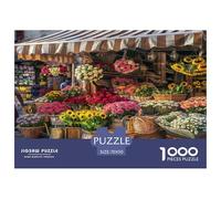 Flower Market Puzzle Per Gioco Familiare 1000 Pezzi - Per Adulti E Ragazzi, Giochi Di Rilassamento, Regalo E Decorazione Da Parete 70x50cm/1000pcs