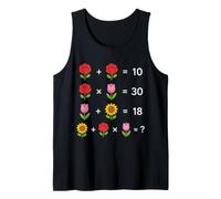 Flower Math Rompicapo Puzzle su Black Shapes Mania Canotta
