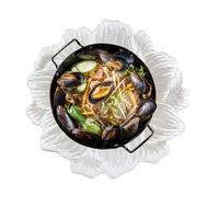 Flower Meal - Meal Mats with Gold Stamping, Kitchen Home Decor, Practical Place Mats for Daily Meals, Commercial Occasions, Elegant Decorations, Home Restaurant Serving Accessory