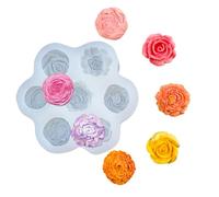 Flower Molds - Decorating Making Tools | 3D Flower Candle Molds For DIY Soap And Wax, Silicone Floral Casting Tool For Wedding Party Favors, High-Detail Petal Design; Perfect For Candle Making Art