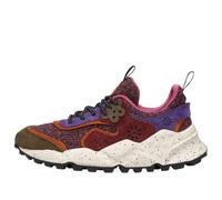 FLOWER MOUNTAIN KOTETSU Woman-Sneakers in Suede e Tessuto Tweed-Marrone, Marrone