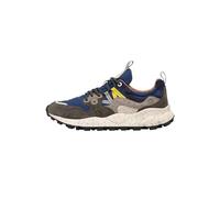 FLOWER MOUNTAIN YAMANO 3 Man-Sneakers in Suede e Tessuto Tecnico-Grigio, Blu 44