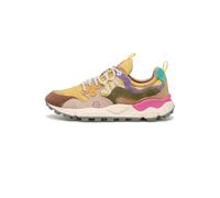 FLOWER MOUNTAIN Sneakers in Suede e Tessuto Tecnico, Giallo- 36