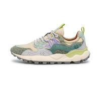 FLOWER MOUNTAIN Sneaker YAMANO 3 W - Animalier Taupe/Green Bottle (Verde, Sistema Taglie Calzature EU, Adulto, Donna, Numero, Media, 38)