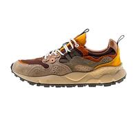 FLOWER MOUNTAIN Yamano 3 Uni Suede Nylon Running Sneakers - Marrone, 41