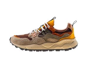 FLOWER MOUNTAIN Yamano 3 Uni Suede Nylon Running Sneakers - Marrone, 41