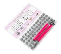 Flower Nail Stamp - 48 Pieces Nail Stamping Kit | Nails Stamp Pen Set | Professional Manicure Tool Stamper | Replacement Silicone Tips Transfer Head Nails Tools for Women Girls Salon Home