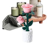 Flower Night Light - Flower Table Lamp, Rose Freesia Ambient Lighting | Floral Lamp Cute Night Light For Desk Bedroom Bedside Nightstand Home Decor Office Dorm Apartment Party Birthday Christmas