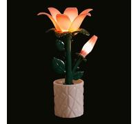 Flower Night Light - Rose Freesia Lamp with Soft Ambient Glow, Decorative Floral Light for Romantic Atmosphere, Energy Efficient Design with Warm Led Bulb, Bedroom Decor for Desk Bedside