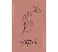 Flower Notebook - 6" x 9" 110 pages, Each page features a delicate floral design with a date section and lined spaces for easy note-taking.: Where ... and Flourish in this Floral Notebook 2025