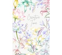 Flower Notebook: Notebook : Digital painting flower, 120 pages with line, Size 6x9", idea for school, office, and home stationery.