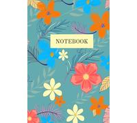 Flower Notebook: pastel watercolour flowers notebook , 120 page lined 6"x9