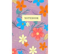 Flower Notebook: pastel watercolour flowers notebook , 120 page lined 6"x9 ,Pink notebook cover