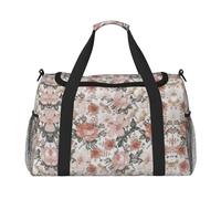Flower Paris Torre Eiffel Hand Travel Bag - Grande borsa riutilizzabile per la spesa, perfetta per attività all'aperto, sport, campeggio e generi alimentari, nero, Taglia unica