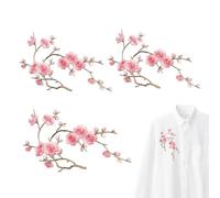 Flower Patches For Clothes - Fabric Decorative Plum Blossom Washable
