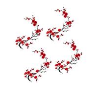 Flower Patches Iron on, 4 Piece Floral Aesthetic Embroidery DIY Stickers