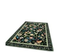 Flower Patterned Carpet With Retro Border And Anti Slip For Home Decoration Durable Indoor(Color04,40x60cm)
