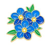 Flower Pins, Clothing Enamel Pins, 1.1x1.18 Inches Set of 3 Lightweight & Decorative Corsage Jewelry, Portable Backpack Brooch for Dresses, Shirts, Hats and Accessories