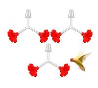 Flower Port Food Prigs Esofago - Feeders Colibrì per esterni | mangiatoie sospese a 3 confezioni | Forniture per uccelli resistenti agli spruzzi per giardino, balcone, Pa