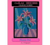 Flower Pot Color by Number Book - Standard paper