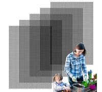 Flower Pot Hole Mesh Pad | 7.87x11.81inch Breathable Rectangular Planter Pots Hole Mesh Pad - 5pcs DIY Bonsai Pot Bottom Grid Netting Mat For Gardening Pots And