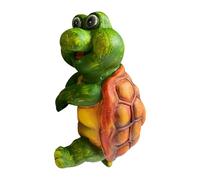 Flower Pot Hugger, Compact Frog Garden Ornament, 1,97 x 3,74 x 2,36 pollici Weather-Resistant UV-Proof Cute Animal Decoration for Lawn Yard Desk Pond Workplace and Gardener Gift